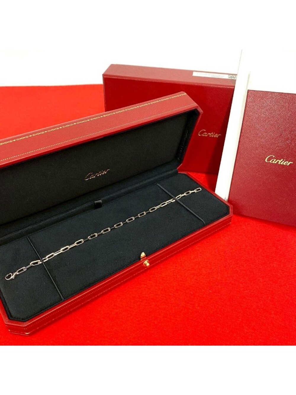 Cartier Santos de Cartier Bracelet 18K White Gold Silver